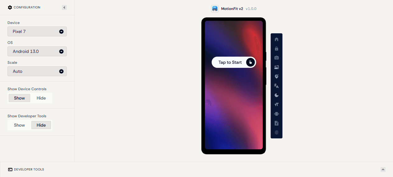 Motion-fits preview